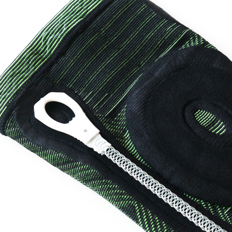 跨境批发运动护膝支撑防撞防损伤护髌骨篮球跑步深蹲针织护腿代发