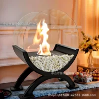 Трансграничное Специальное Настольный Алкогольный камин Сжигание Этанола Экологичная Внутренняя атмосфера Декор Камин Настоящая печь
