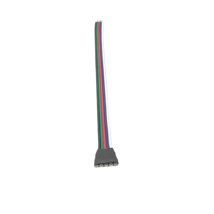 Световая LED-панель соединительный провод 5P выводной одинарной головки провод 5P ряда игольчатая линия RGBW лента лампы соединительная провод теплоотводящая трубопровод