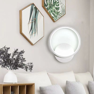New Simple Scandinavian Wall Lamp Bedroom Bedside Lamp Led Net Red Stair Wall Wall Lamp Cross-Border E-Commerce Factory Wholesale