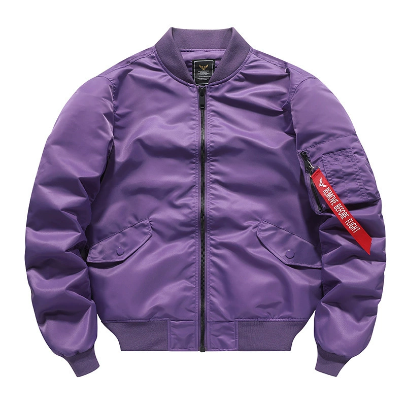 Осенне-зимнее жесткое Мужское пальто, живой источник [плюс хлопок/тонкий], куртка-бомбер ВВС MA1, мужская куртка-бомбер