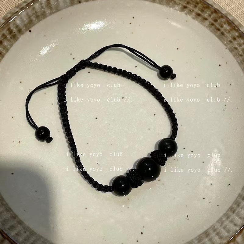 1 Pièce Sucré Géométrique Obsidienne Placage Unisexe Bracelets display picture 3