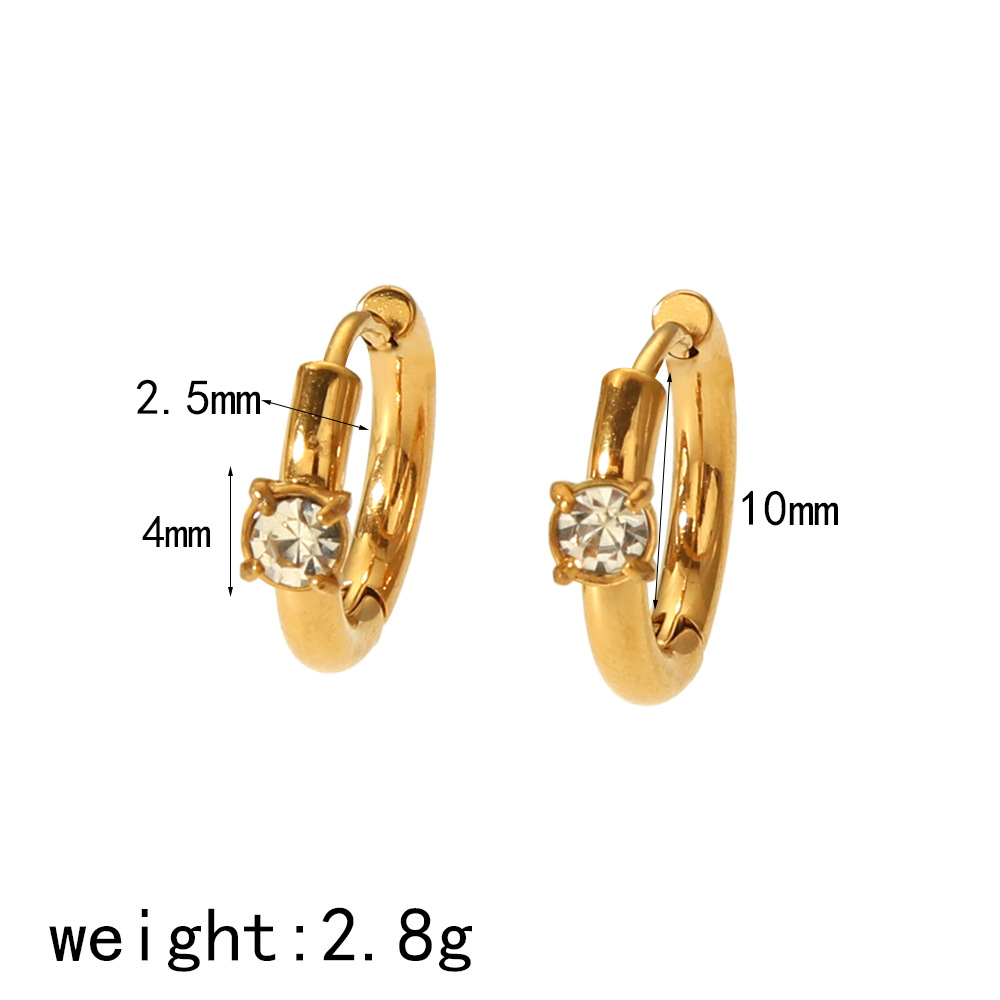 304 Stainless Steel Material Cross Pattern 1 Pair Retro Simple Style Cross Plating 304 Stainless Steel Drop Earrings Earrings