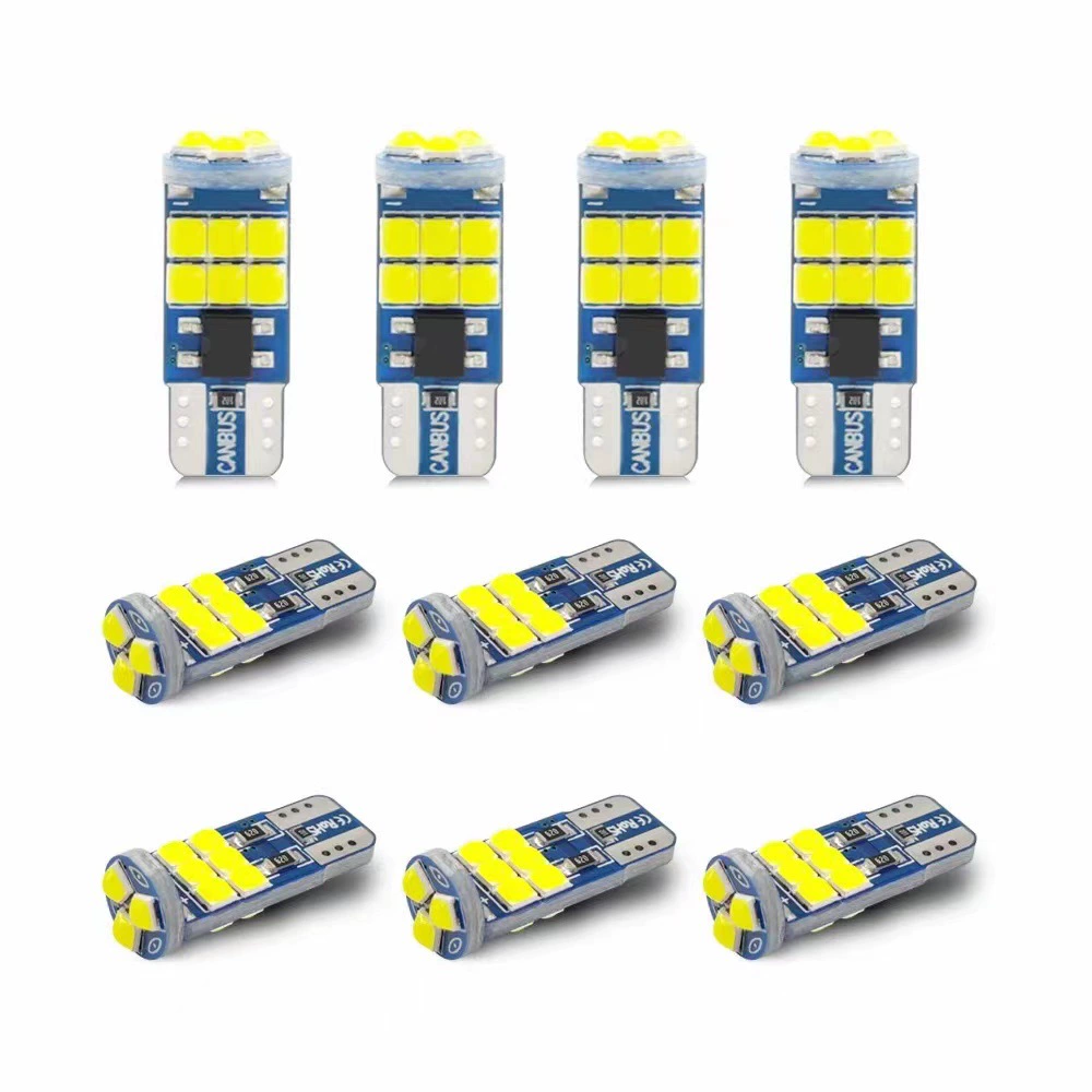 Новый постоянный ток W5W Автомобильный светодиодный индикатор ширины T10 3030 15SMD подсветка декодирования номерного знака Лампа для чтения