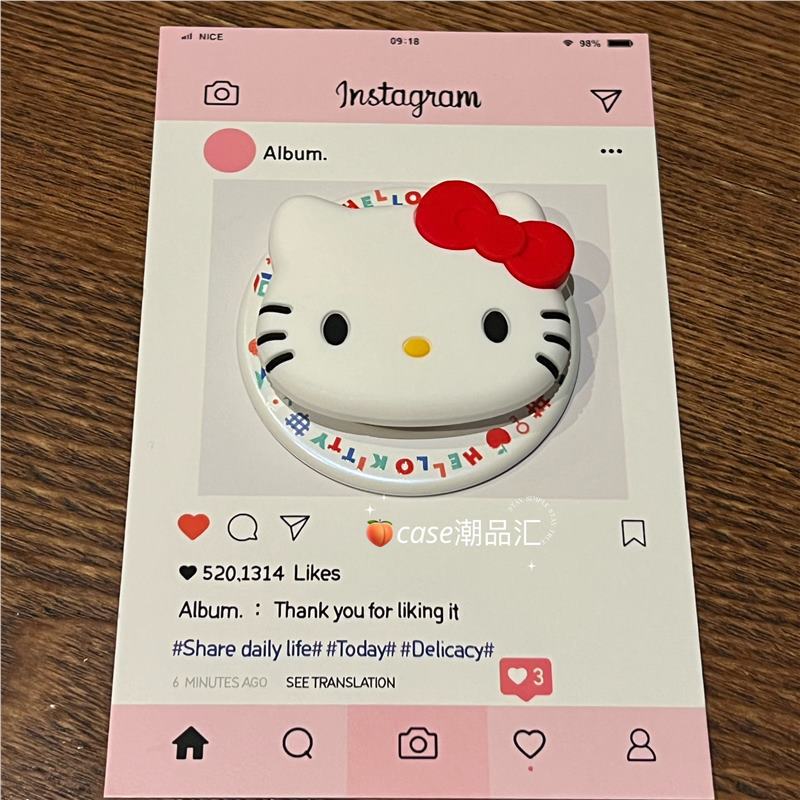 【バブルソーユニバーサル】ハローキティ マグネットスタンド KTキャット 格納式エアバッグ ペーストスタンド 取り外し可能|undefined