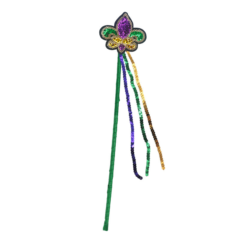 Mardi Gras fiesta de carnaval brasileño transfronterizo oro púrpura verde tricolor piezas de vestuario