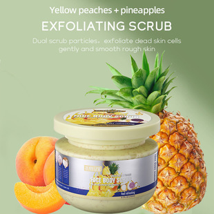 Cross-Border Body Scrub Full English Exfoliating Scrub Cleansing Moisturizing Moisturizing Lock Water Wrinkle Foreign Trade