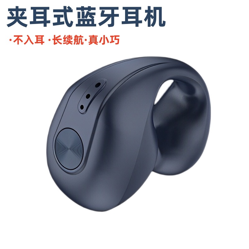 Foreign trade new earrings Bluetooth headset 5.3 long endurance bone transmission sound clip ear mini wireless Bluetooth headset