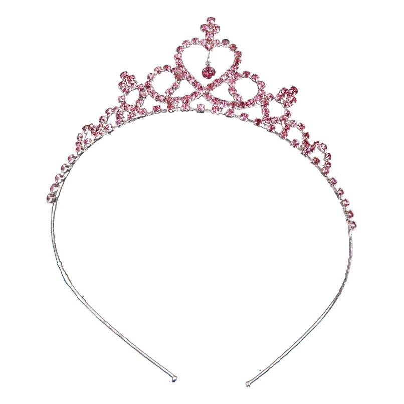 Детские аксессуары для волос в корейском стиле с коронами из стразов, повязки на голову для выступлений, свадебные аксессуары для волос, повязки на голову для девочек-цветочниц.