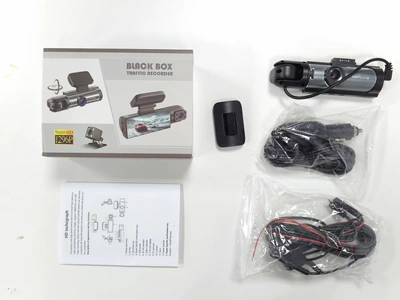 Driving recorder Dash Cam High-Definition Wifi - three-channel-dash-cam-front-interior-rear