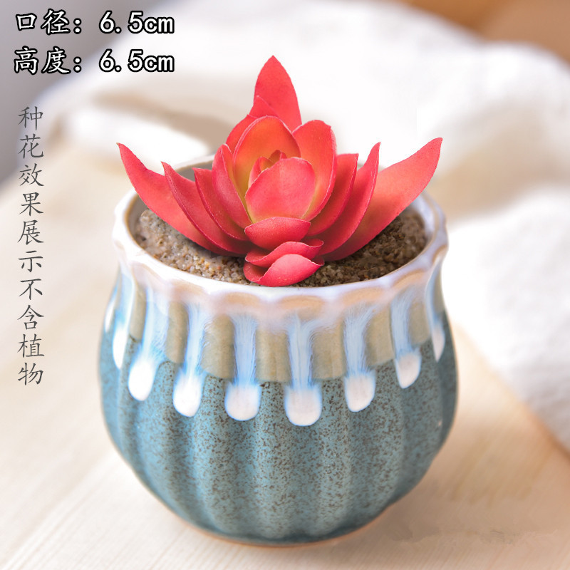 植木鉢の小さい新商品の缶のアイデアの磁器の缶の多い陶磁器の肉のミニ陶のレトロな家庭の陶磁器のたらいの園芸の太い新しいです。|undefined