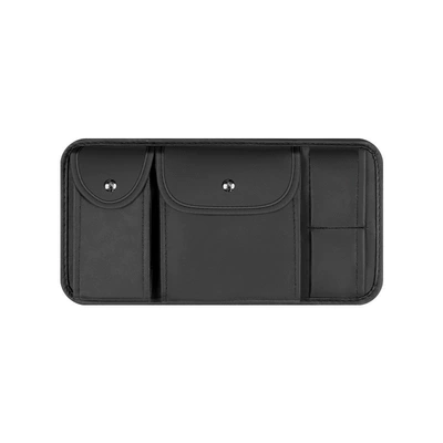 Visor Storage Multi-Functional Car Glasses: Sun visor rearview mirror