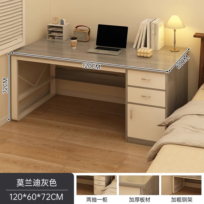 Escritorio de computadora dormitorio escritorio de escritorio para estudiantes escritorio de escritura simple alquiler con cajón escritorio de oficina