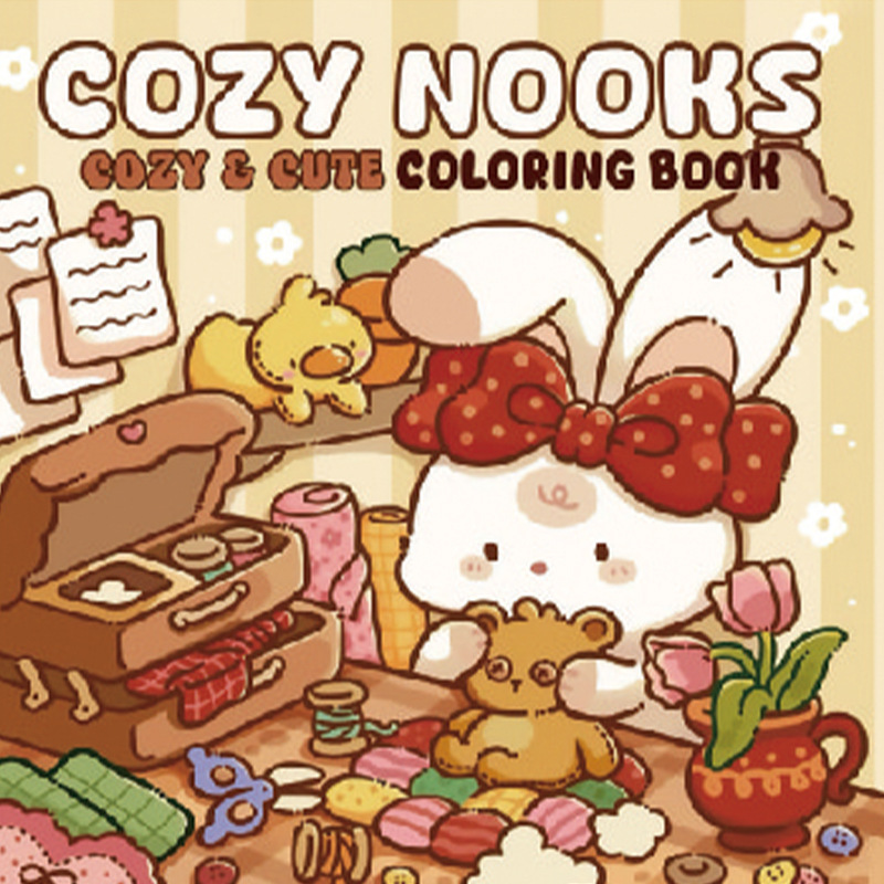 跨境涂色本 Spooky Cutie Coloring Book 怪兽系列儿童涂鸦填色本|undefined