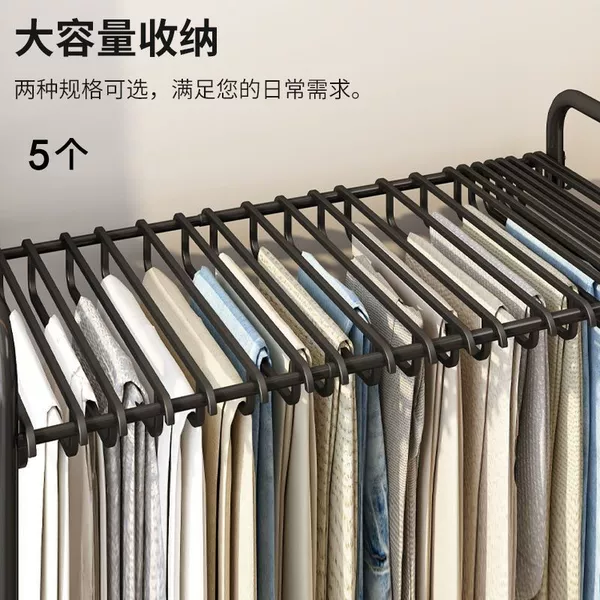 No trouser rack丨Accessories 5 black hooks