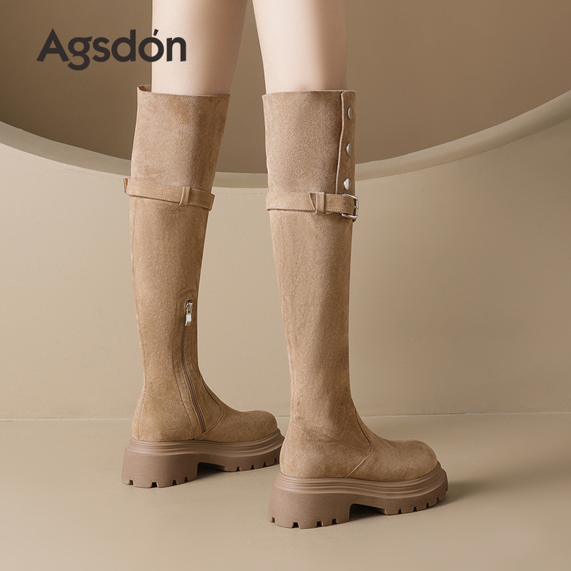 El león antiguo Dengmeilade botas 2025 nuevo otoño botas de caballero retro de suela gruesa botas delgadas botas occidentales turísticas