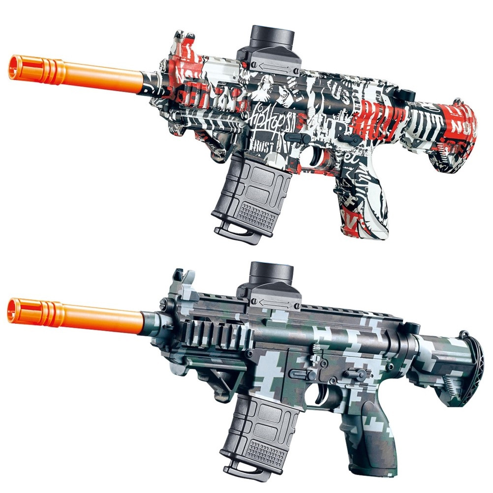 Pistola de agua eléctrica automática de absorción de agua transfronteriza Carga de inducción para niños Gran capacidad de bombeo Pelo continuo Juguete de pistola de agua grande