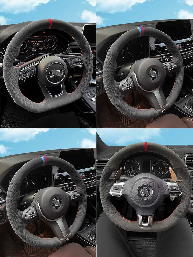 Подходят для руля BMW 3 серии чехол с меховым рукавом, шов вручную, серия X1 X3 320i/x520/x6/пять три серии