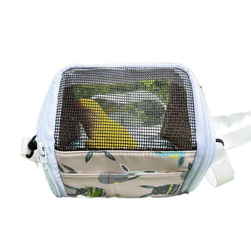 Parrot Outdoor Winter Summer Portable Bird Bag Breathable Cross-shoulder Tiger Skin Long-tailed Finch Peony Transparent Visible Outdoor Cage