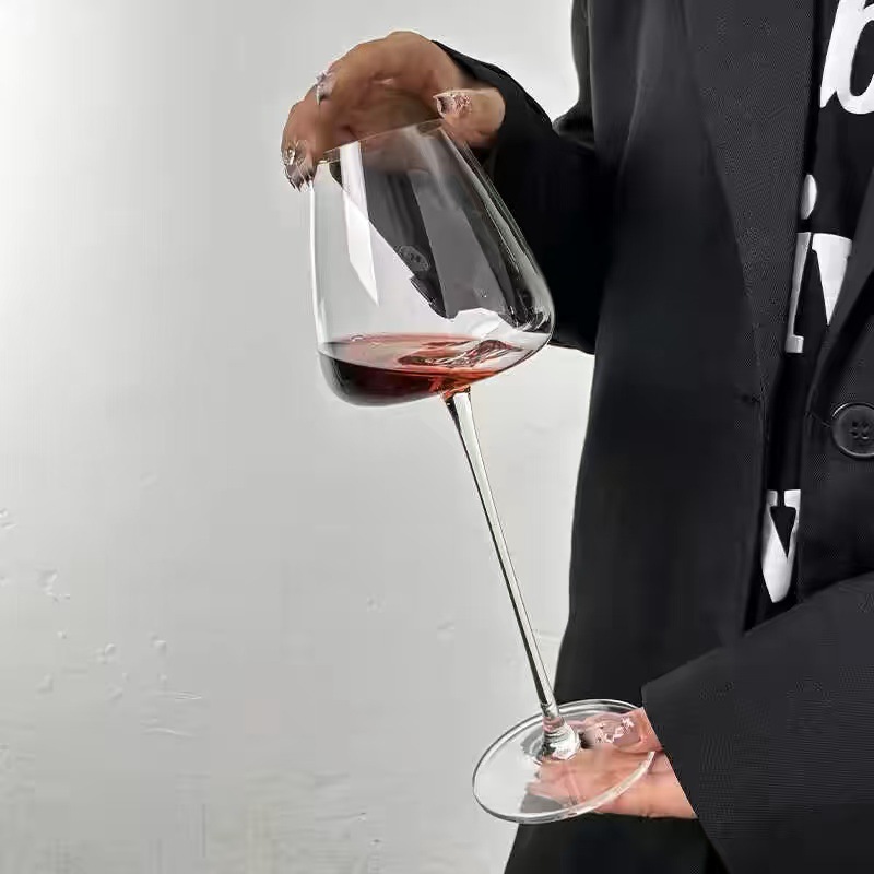 Copas de vino tinto caseras Copas de vino Copa de Burdeos Cristal Vaso rojo Pies altos Copas grandes de vino de Borgoña
