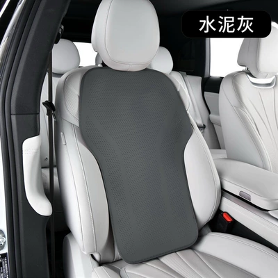 Extended and Installed Main Driver's – Seat cushion, seat cover - single-backrest-cement-gray