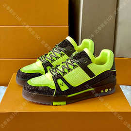 L家驴牌烫钻印花潮流运动鞋男女低帮减震复古情侣款时尚百搭板鞋