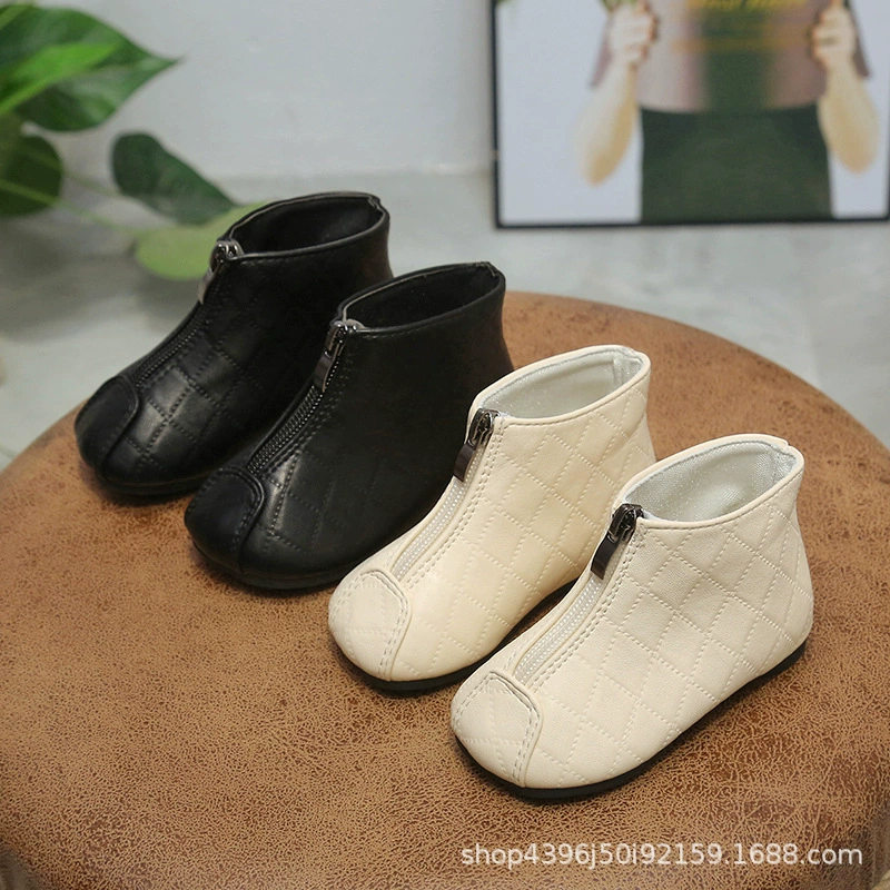 Children's footwear girl's, low boots for princess for early age, shoes, autumn, soft sole