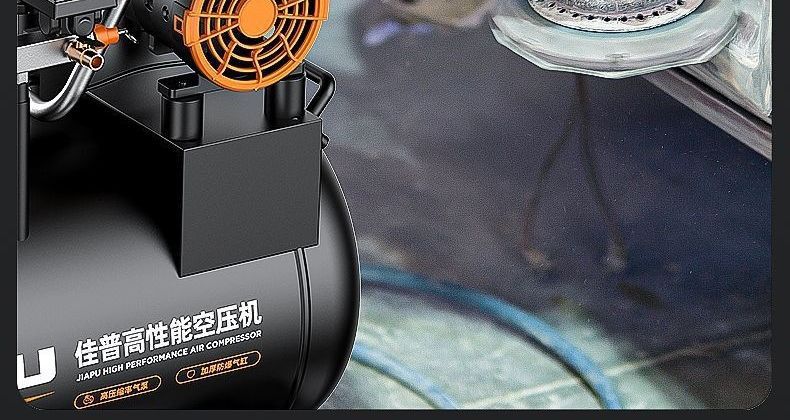 Small 220v air compressor, oil-free, silent, high-pressure air pump for woodworking and painting, wholesale