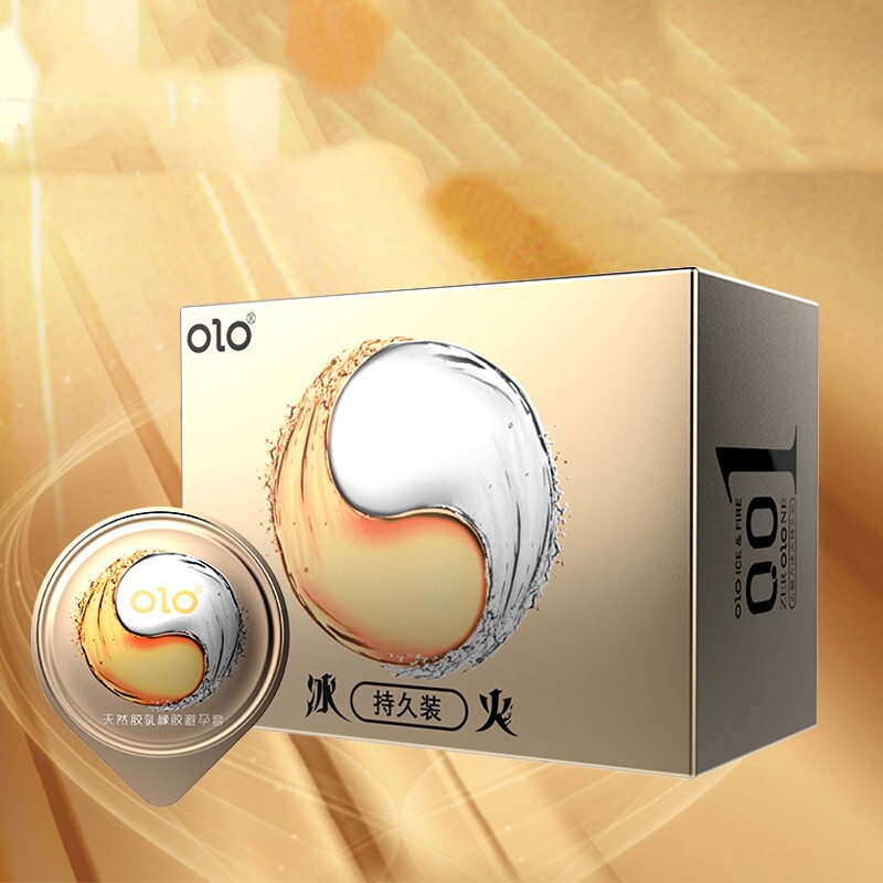 OLO Hyaluronic Acid Condom 001 Thin Condom Ice Fire Lasting Pack Two Days Delay Sex Products