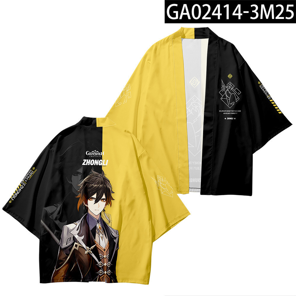 2024 verano anime cosplay dios original Genshin capa Riyue Keli cardigan kimono capa image 47