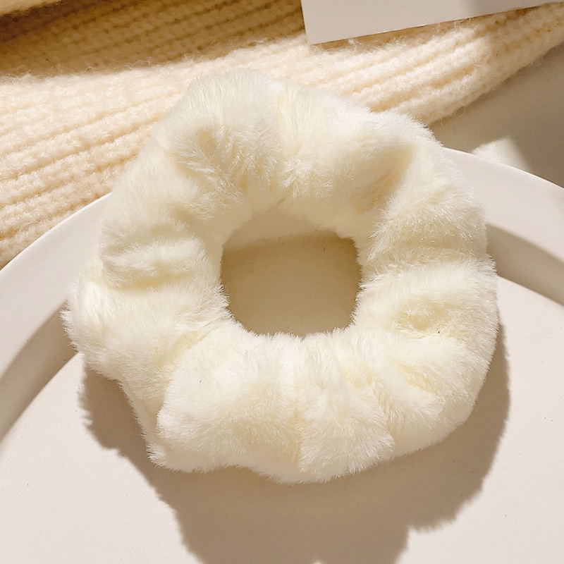 Satilla de seda más algodón relleno de terciopelo intestino grueso lazo para el cabello almohada para dormir