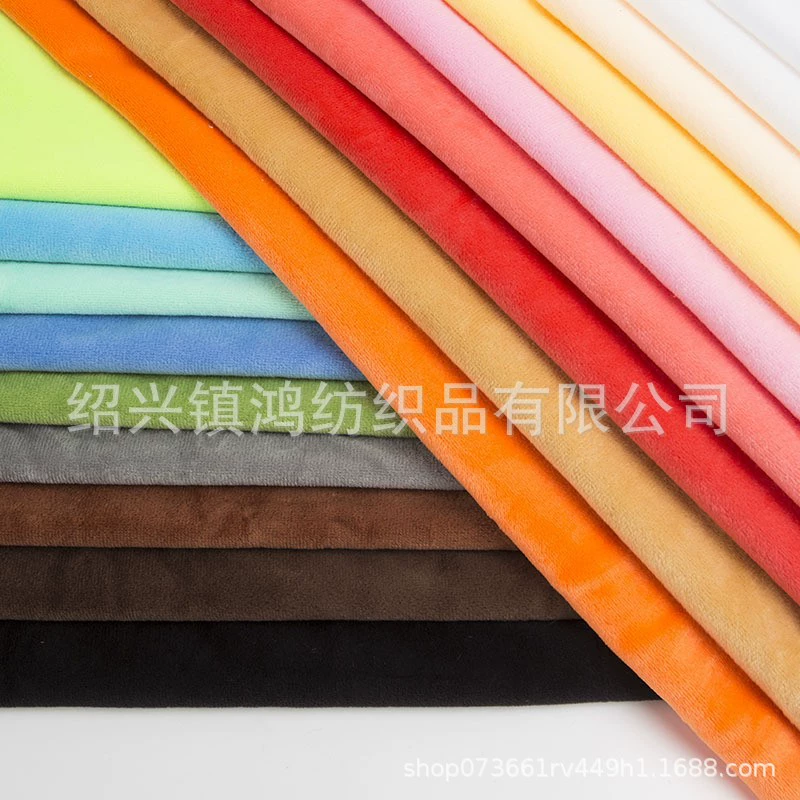 Производитель спот хрустальный супер мягкий спандекс супер мягкая ткань для одежды короткая плюшевая ткань хрустальная бархатная ткань для домашнего текстиля