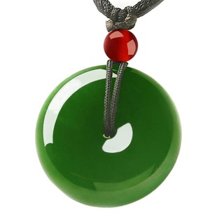 Xinjiang White Jade Ping An Buckle Pendant Jade Outer Material Spinach Green Jasper Pendant Jade Crafts Wholesale