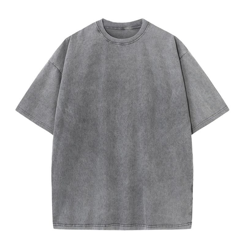 ヒップホップストリートヴィンテージ Tシャツメンズウォッシュ Tシャツドラゴンボールアニメグラフィックプリント夏の漫画ルーズ半袖|undefined