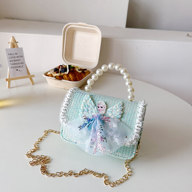 Bolsos populares de este año, bolsos accesorios de niñas, bolsos de perlas de moda, bolsos de hombro para niños coreanos.