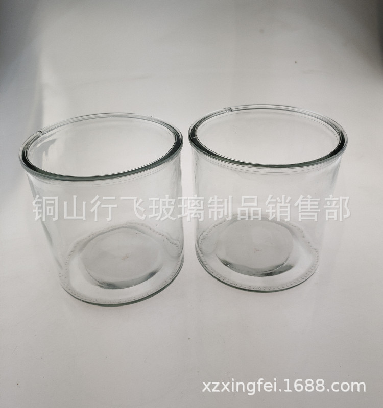 12*12蜡烛玻璃罐直筒玻璃瓶教堂杯电镀喷色工艺品加工