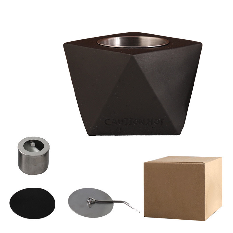 블랙(스토브+컵+뚜껑+패드+라이너)