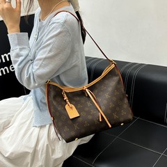 新款老花大容量单肩腋下托特包包女2025夏季时尚个性简约手拎女包