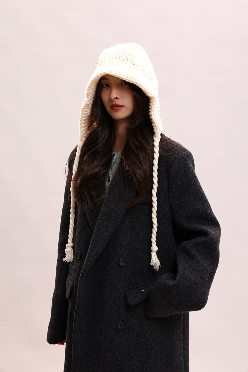 Koreanische version spitze up süße, niedlich, warm und vielseitig Rotkäppchen kinder winter gestrickte garn ohr_voghion.com