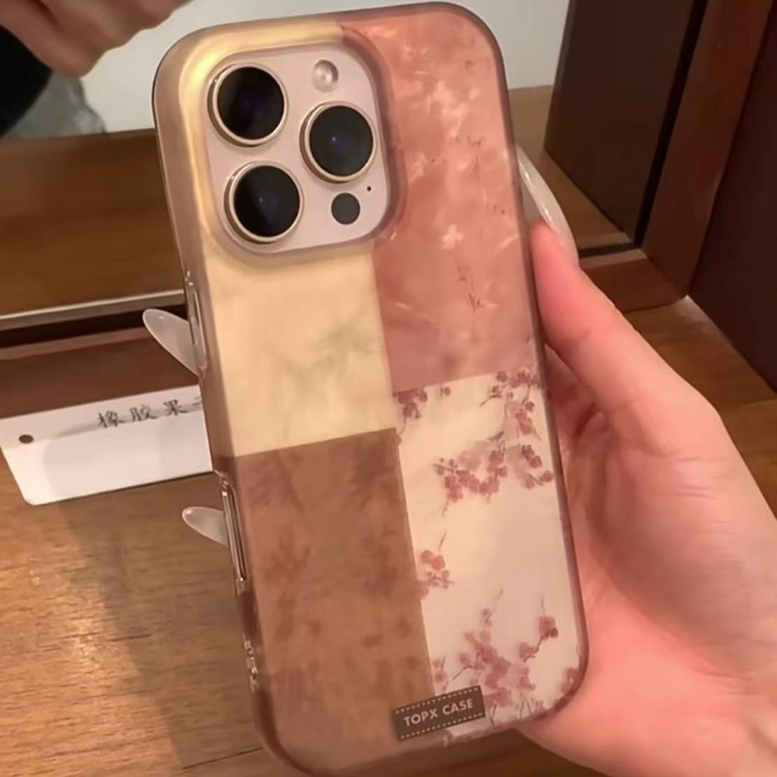 Advanced retro nuevo estilo chino aplicable iPhone16pro Apple 14/15 funda para teléfono móvil flor Apple 16promax