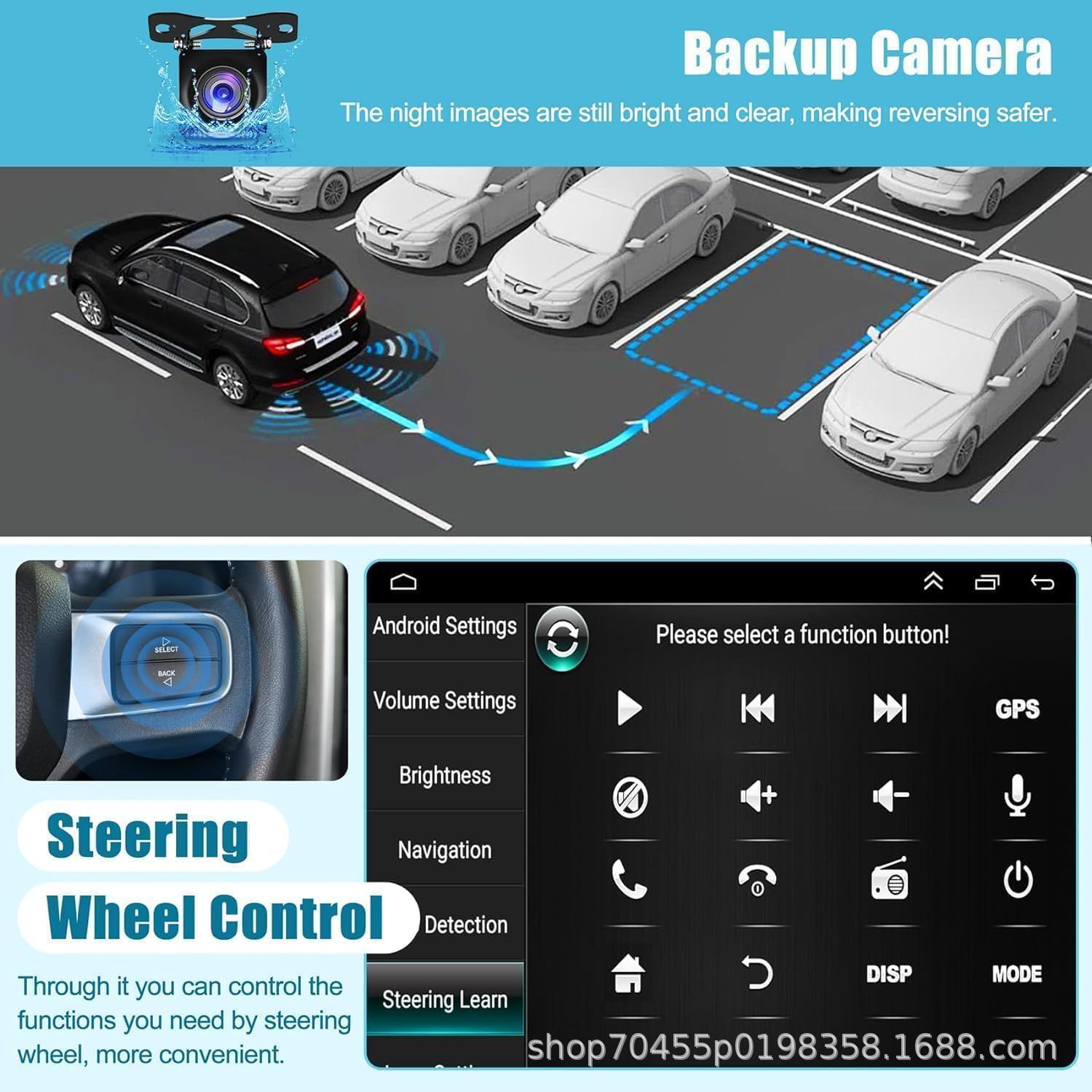 Cross-border quad/eight-core Android car GPS navigation central control carplay for Toyota Camry