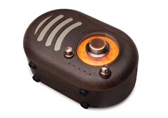 New Product Technology Development Creative Retro Bluetooth Speaker Mini Portable USB Flash Drive TF Card Wooden Bluetooth Small Speaker Wholesale