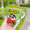 Cartoon cute ceramics, coffee cup with glass for beloved