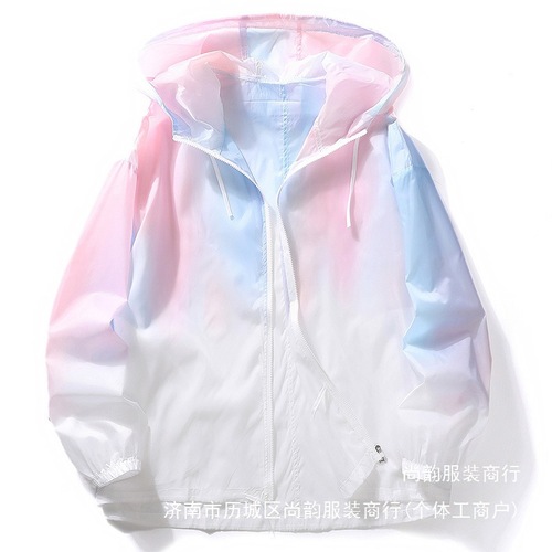 Men's Graduated Sun Protection Travel Breathable Cycling Streetwear Couple Outdoor Skin Fishing Sunscreen Jacket