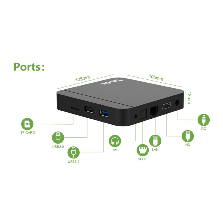 Tanix W2 сет-топ-бокс HD 4K Android TV-бокс беспроводной 5G wifi Bluetooth заводской опт