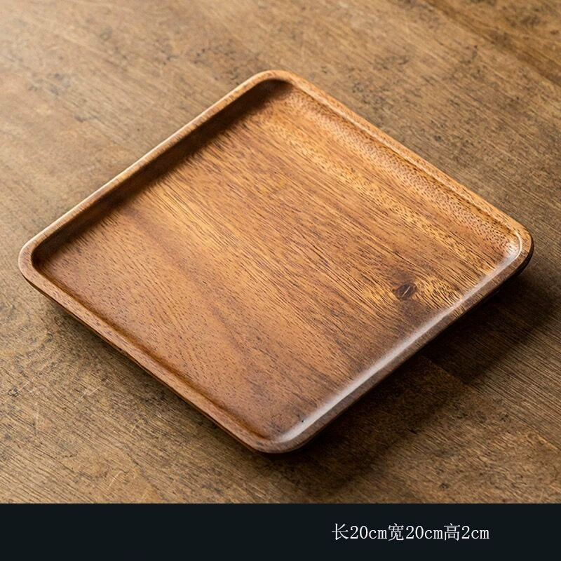 Деревянная доска-ореховый круглый Snack Tray размером 16.5x13.5x2 см, 0.15 кг, современная гостиная хранение блюдо