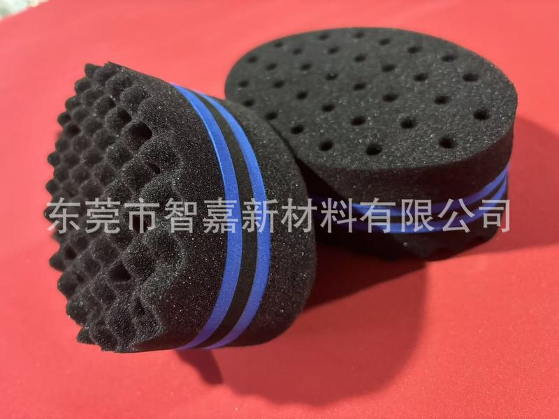 スポット卸売黒髪パーマスポンジ楕円形小穴カーリング大穴理髪スポンジ工場期間限定プロモーション|undefined