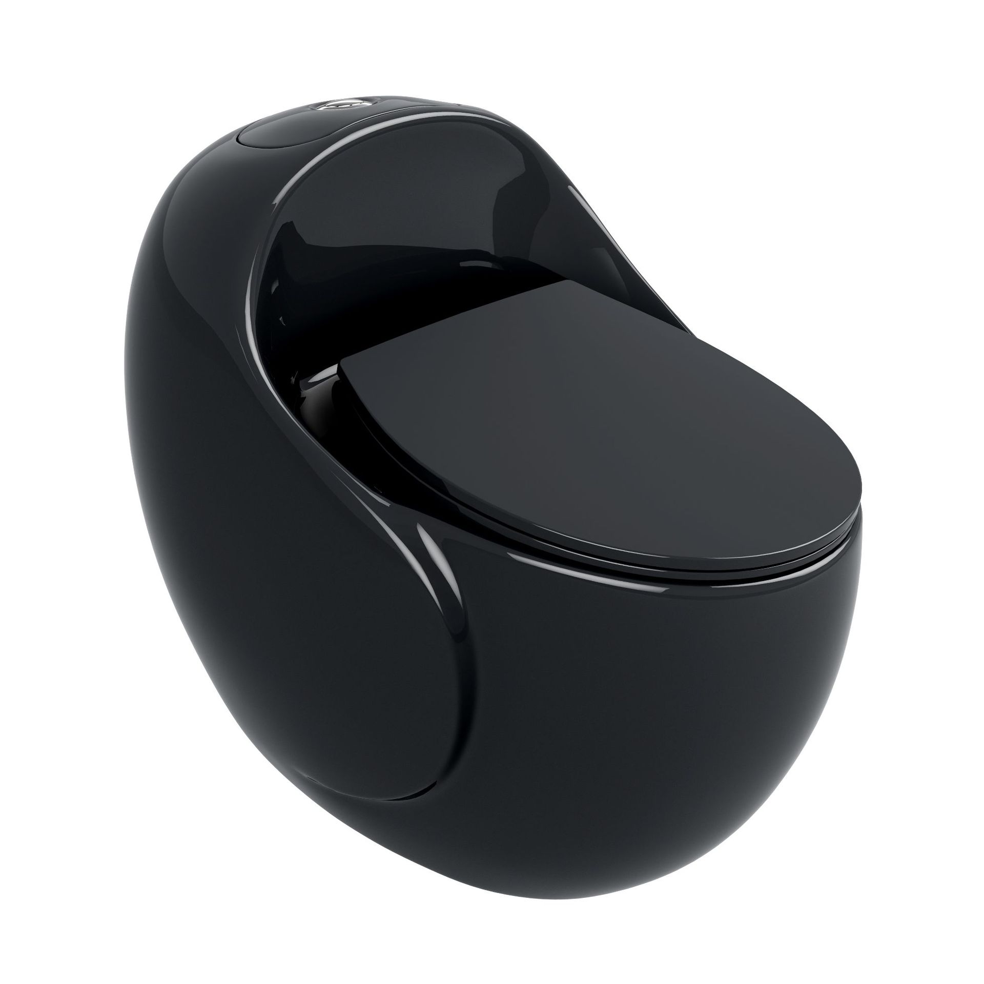 Nuevo hogar interior personalizado anti-bloqueo de una sola pieza fila de piso ultra-alto sifón moderno simple inodoro redondo al por mayor