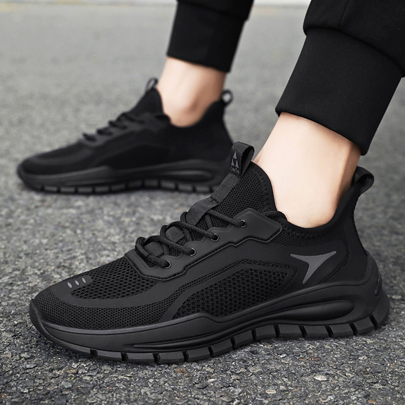 Dad's Male 2024 Spring Breathable Running Thick Sole Student Men's Trend Versatile Mesh Casual Shoe_voghion.com