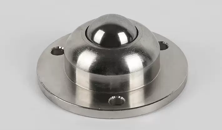 供应滚珠轴承法兰15IA钢制万向球19IA25IA38可做不锈钢牛眼轮尼龙